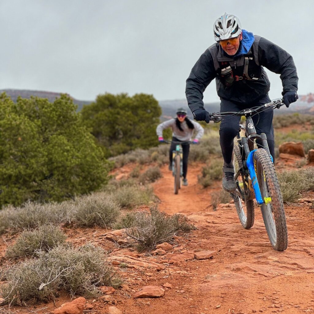 senior mtb rider