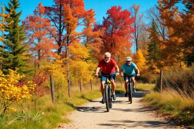 When is the best season for mountain biking for seniors?