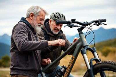 Should seniors modify their mountain bikes for easier riding?